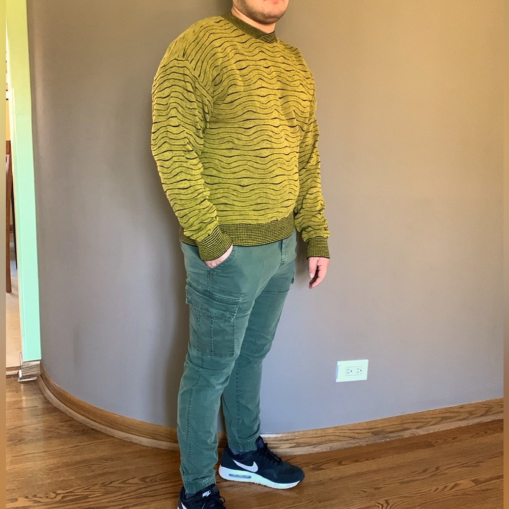 JHane Barnes Knit Sweater with 3D pattern - Brass - Cotton/ wool